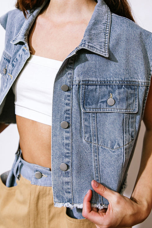 claim-to-fame-denim-vest Flying Tomato-Sophia's Style-4